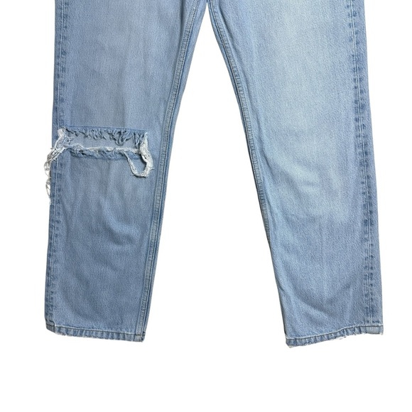 Reformation Tahoe Destroyed Denim Straight Leg Jeans Womens 28 - Picture 2 of 8